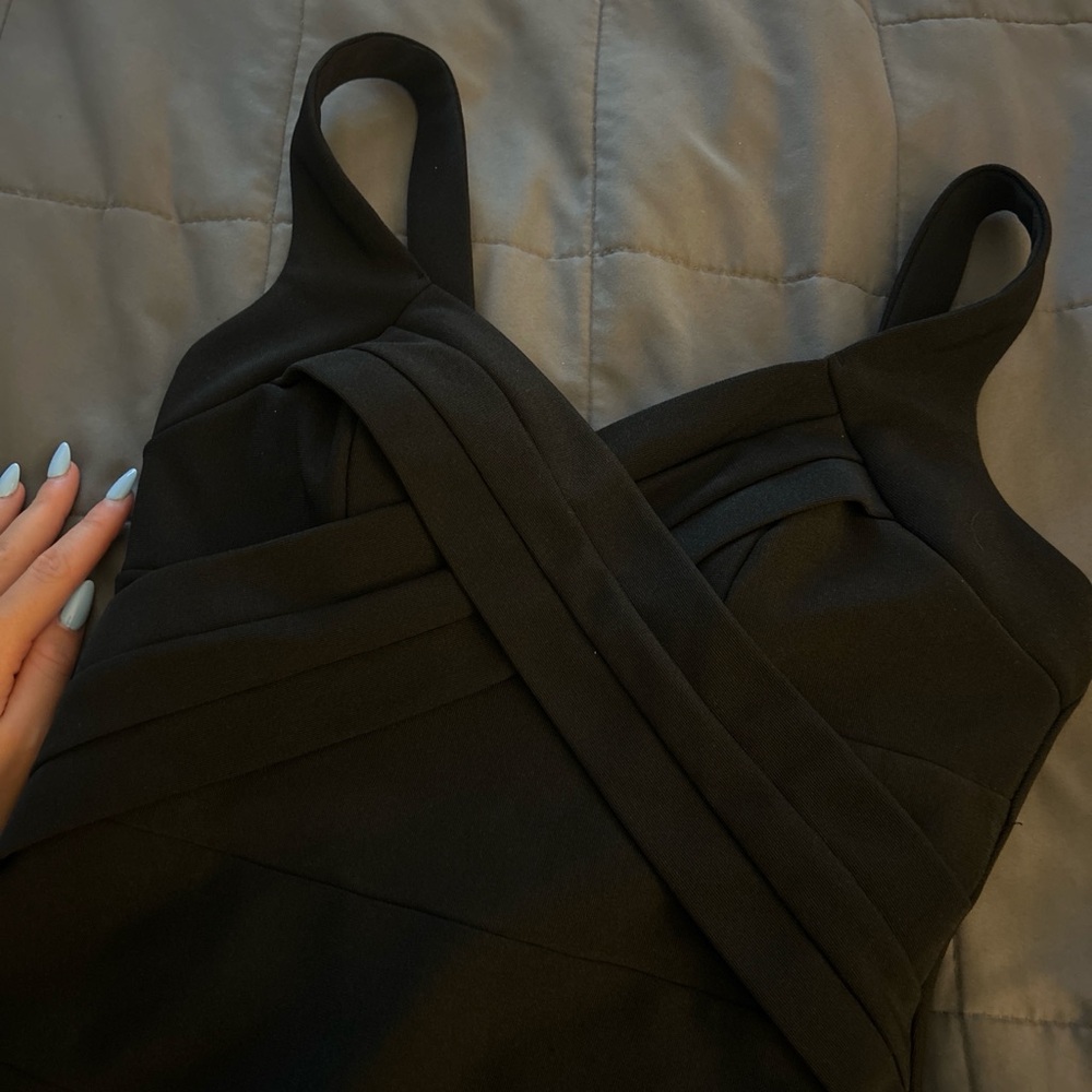 Emerald Sundae Black Mini Dress - Picture 2 of 3